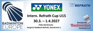 Banner für Homepage Refrath Cup U15 2027